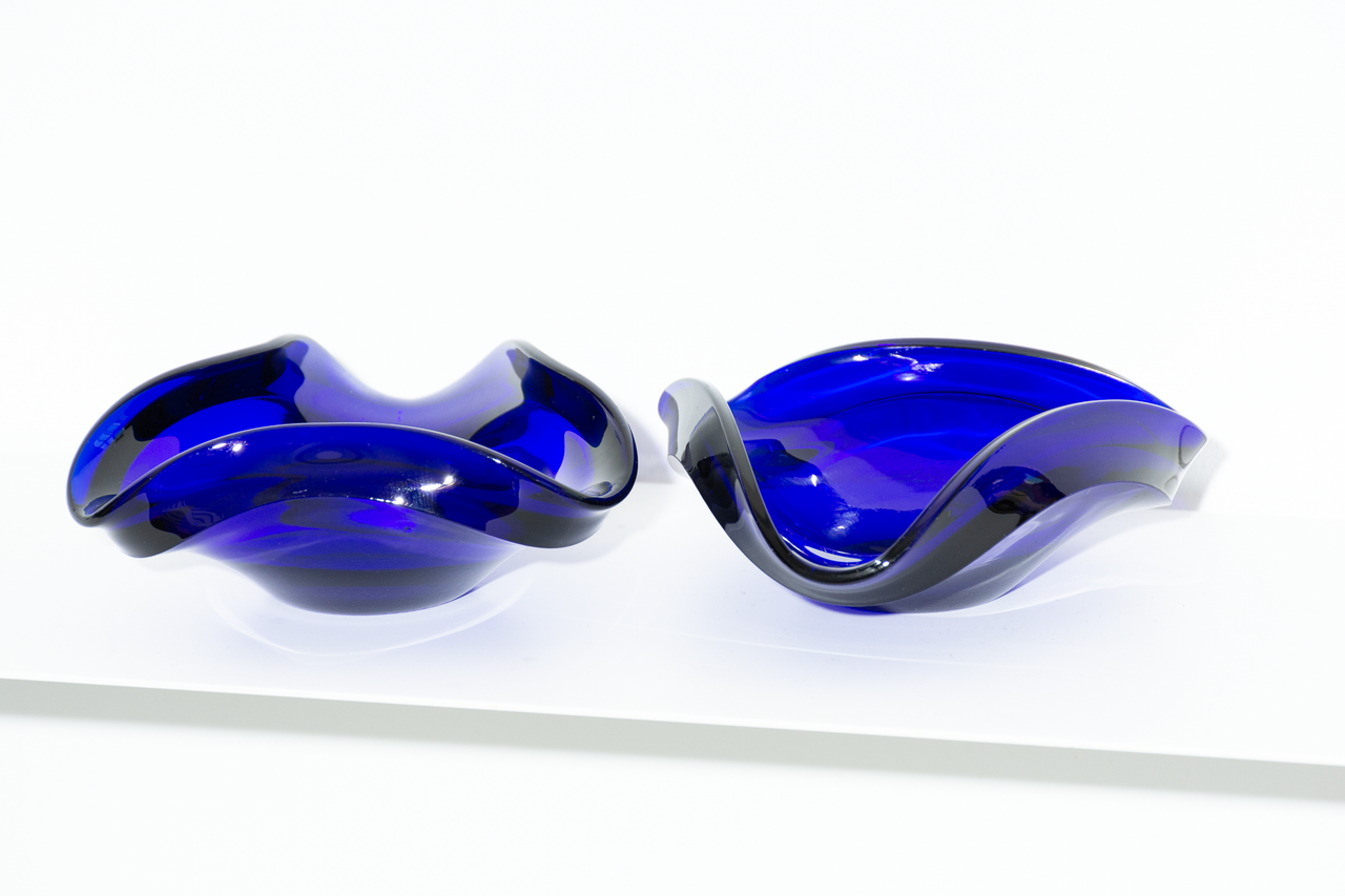 Pair of Cobalt Blue Vintage Bowls