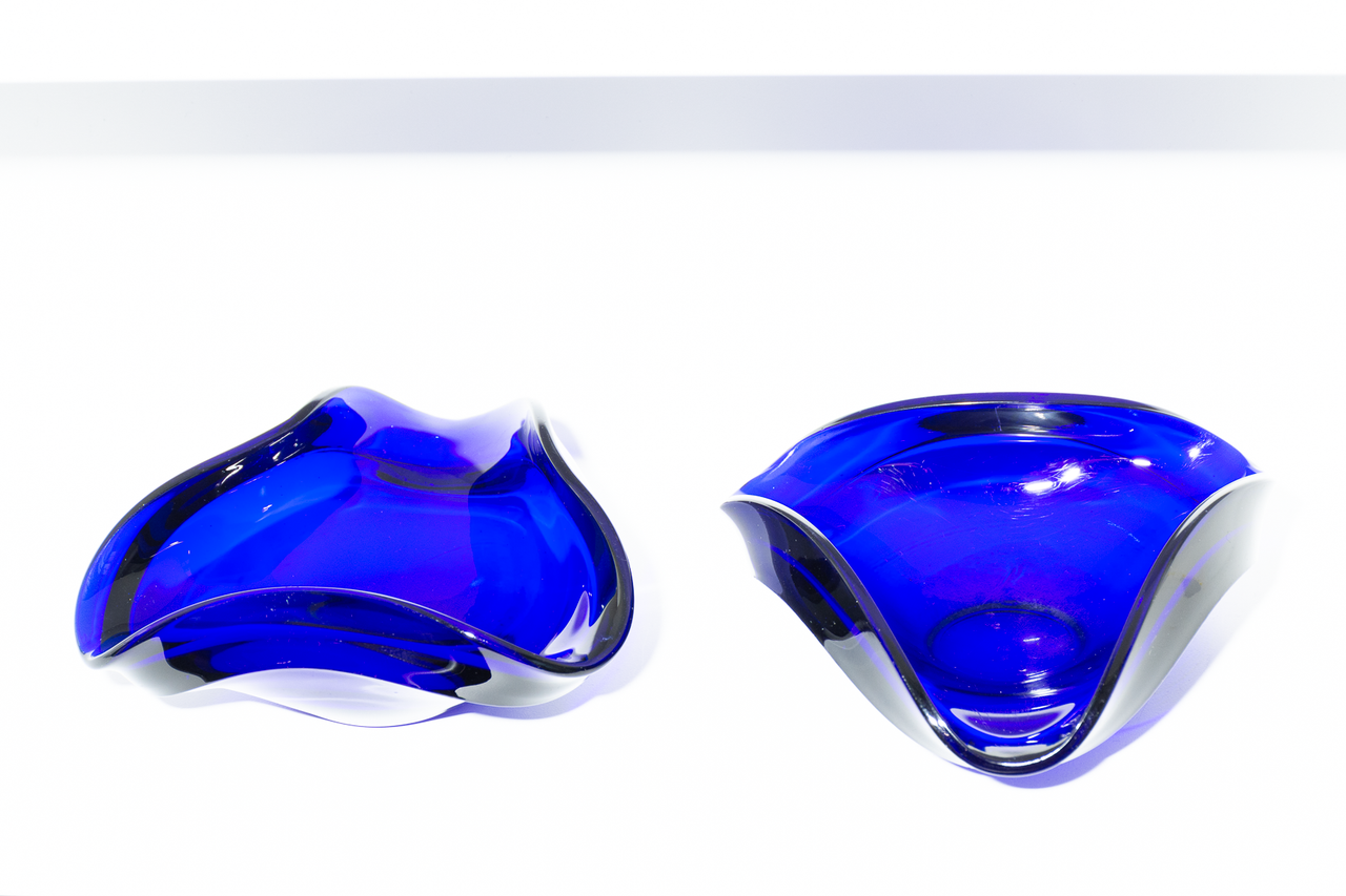 Pair of Cobalt Blue Vintage Bowls