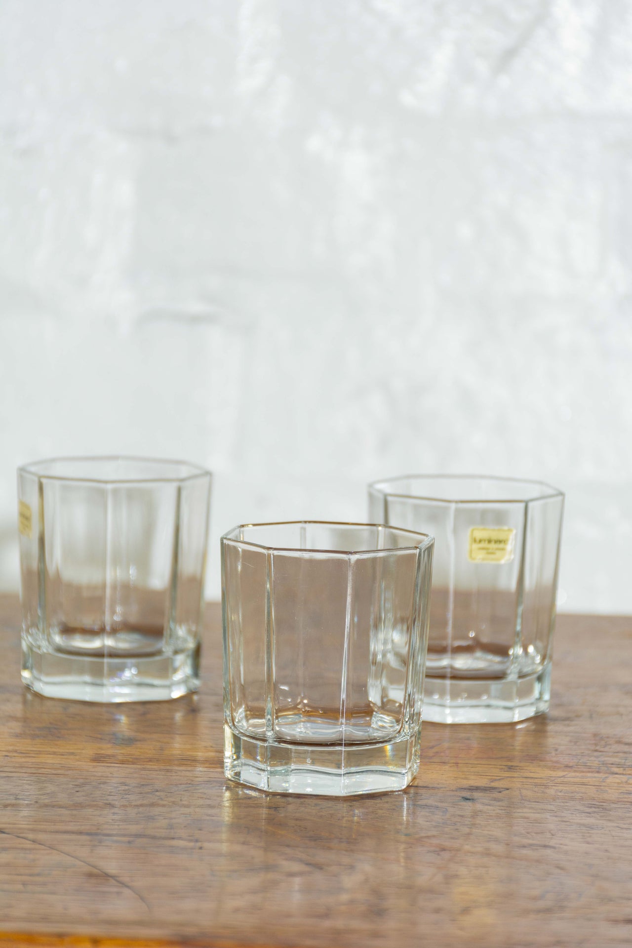 Octagonal set of Drinking Glasses | Vintage 1980's