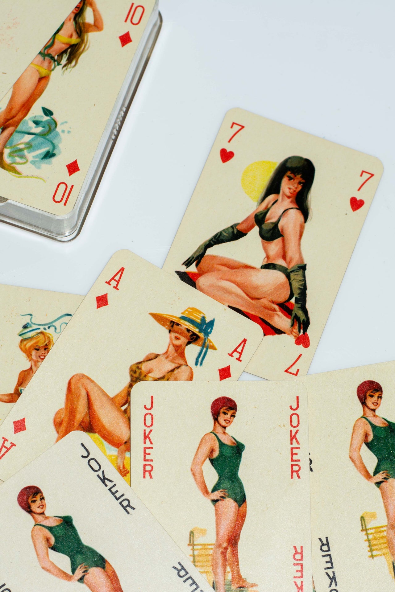 Vintage 1950s Pin-Up Playing Cards