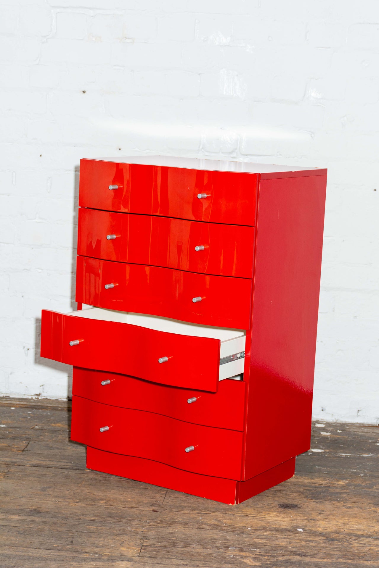 Wavey red vintage IKEA drawers