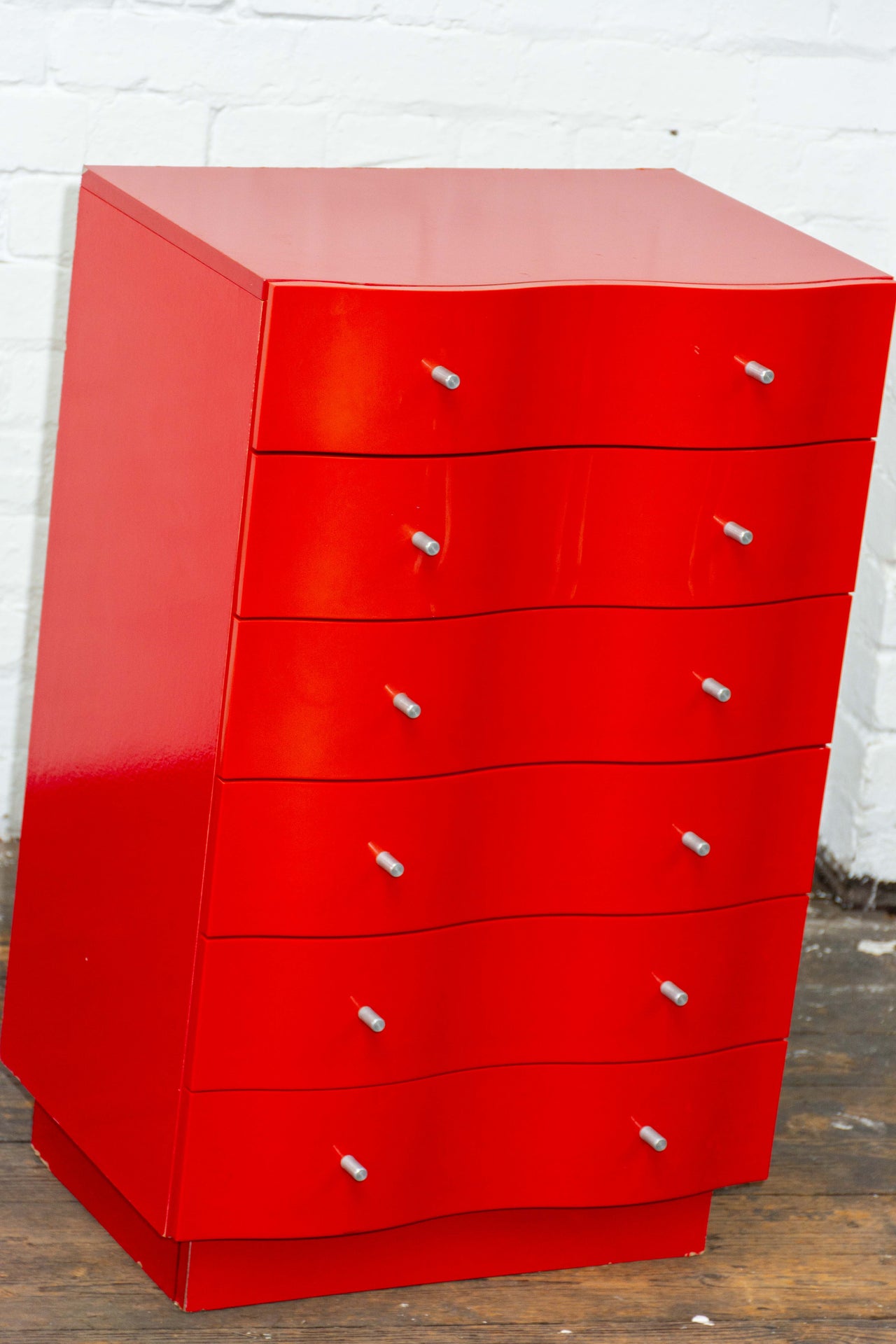 Wavey red vintage IKEA drawers